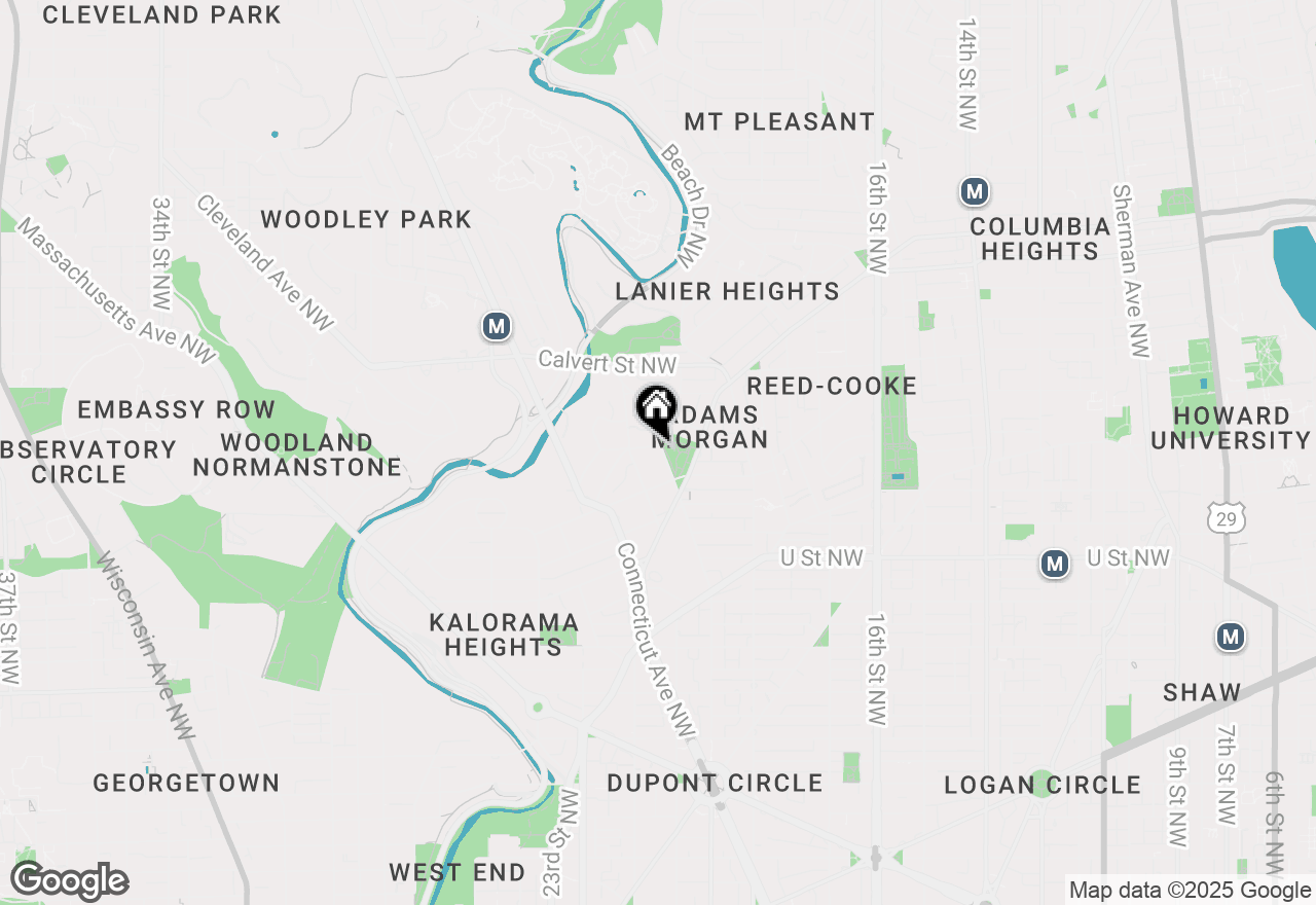 Map of 2332 19th Street Nw, Washington, DC 20009
