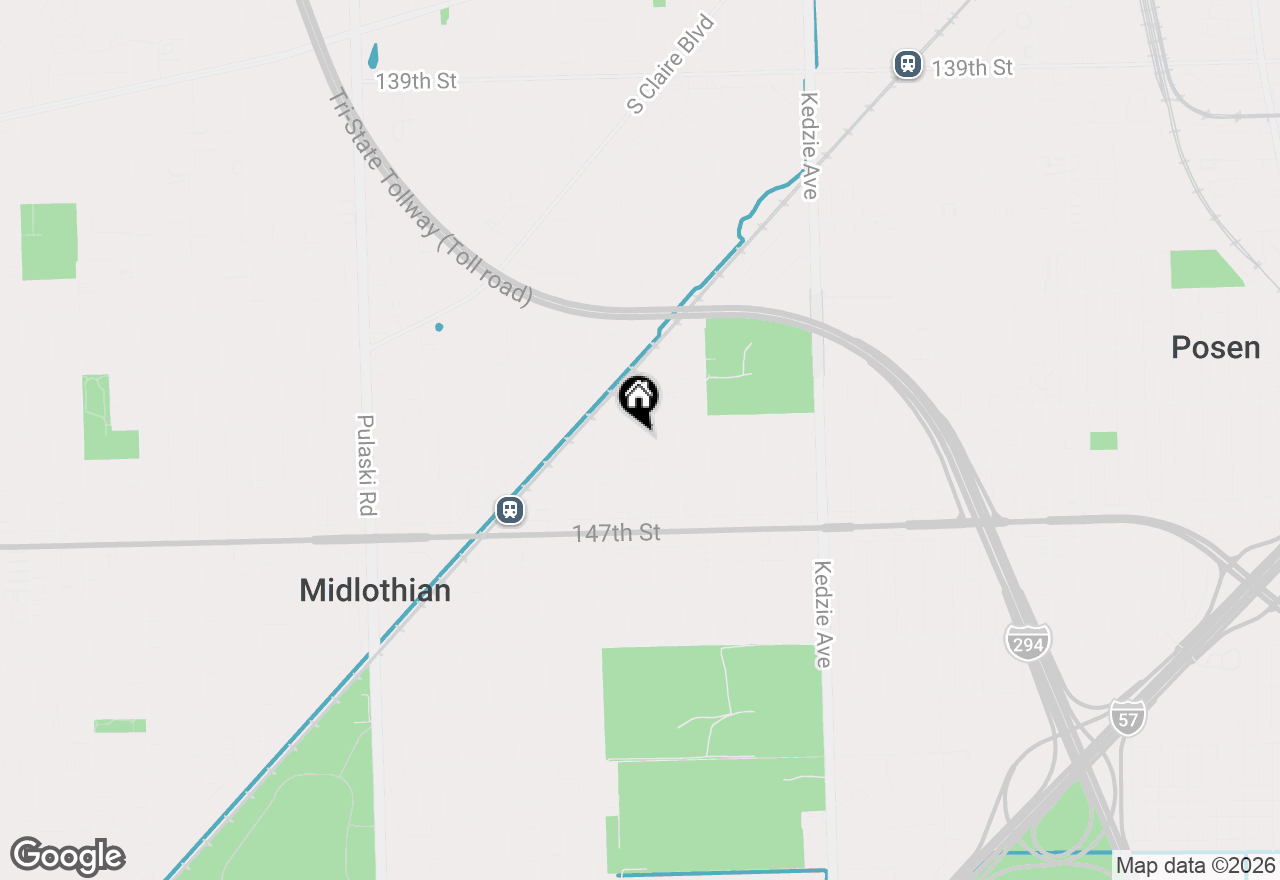 Map of 14522 Saint Louis Avenue, Midlothian, IL 60445