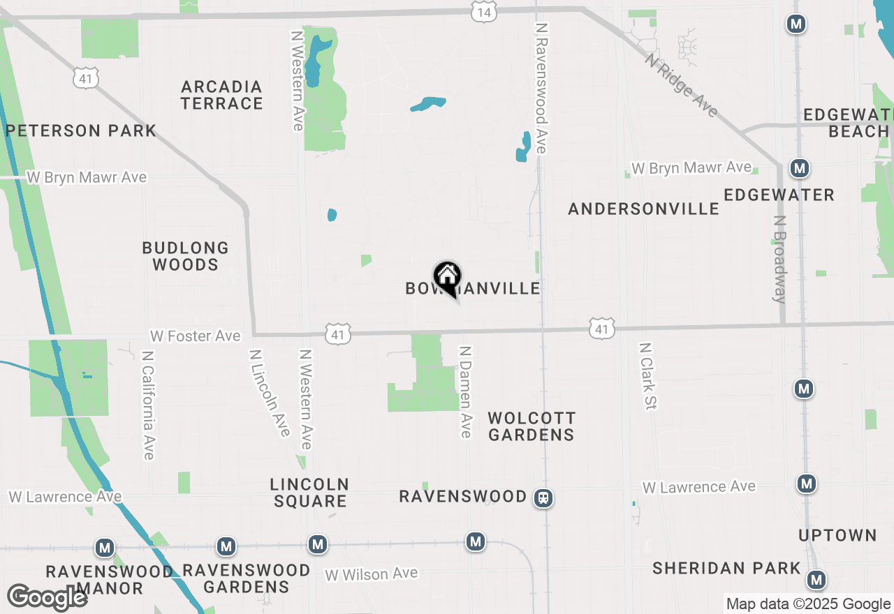 Map of 2024 W Farragut Avenue #2N, Chicago, IL 60625
