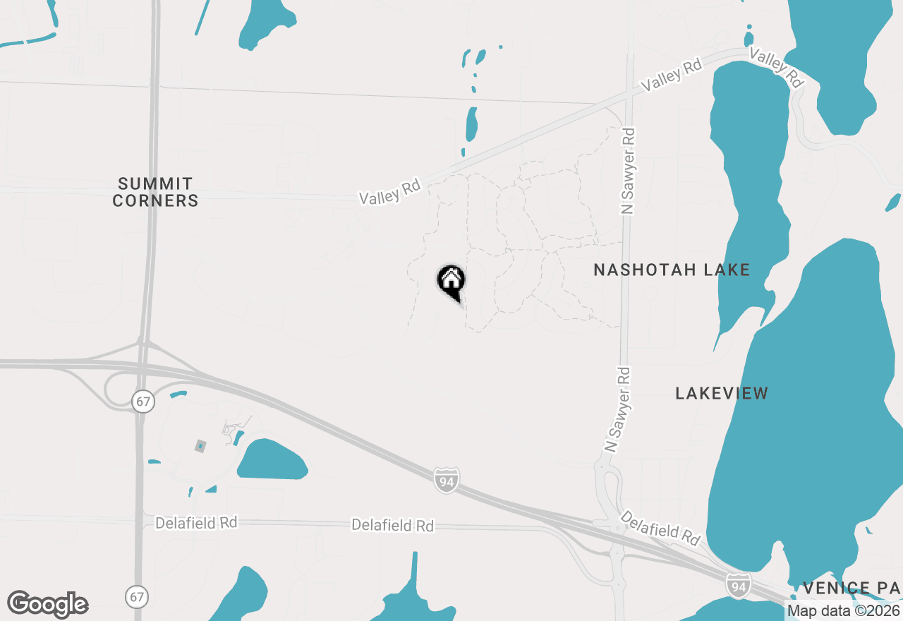 Map of 1864 River Lakes Rd S, Oconomowoc, WI 53066
