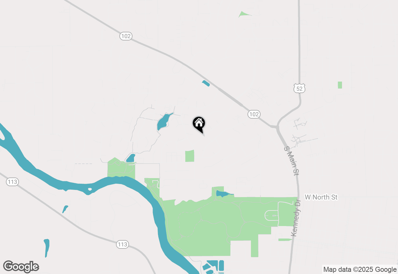 Map of 749 Oak Run, Bourbonnais,  60914