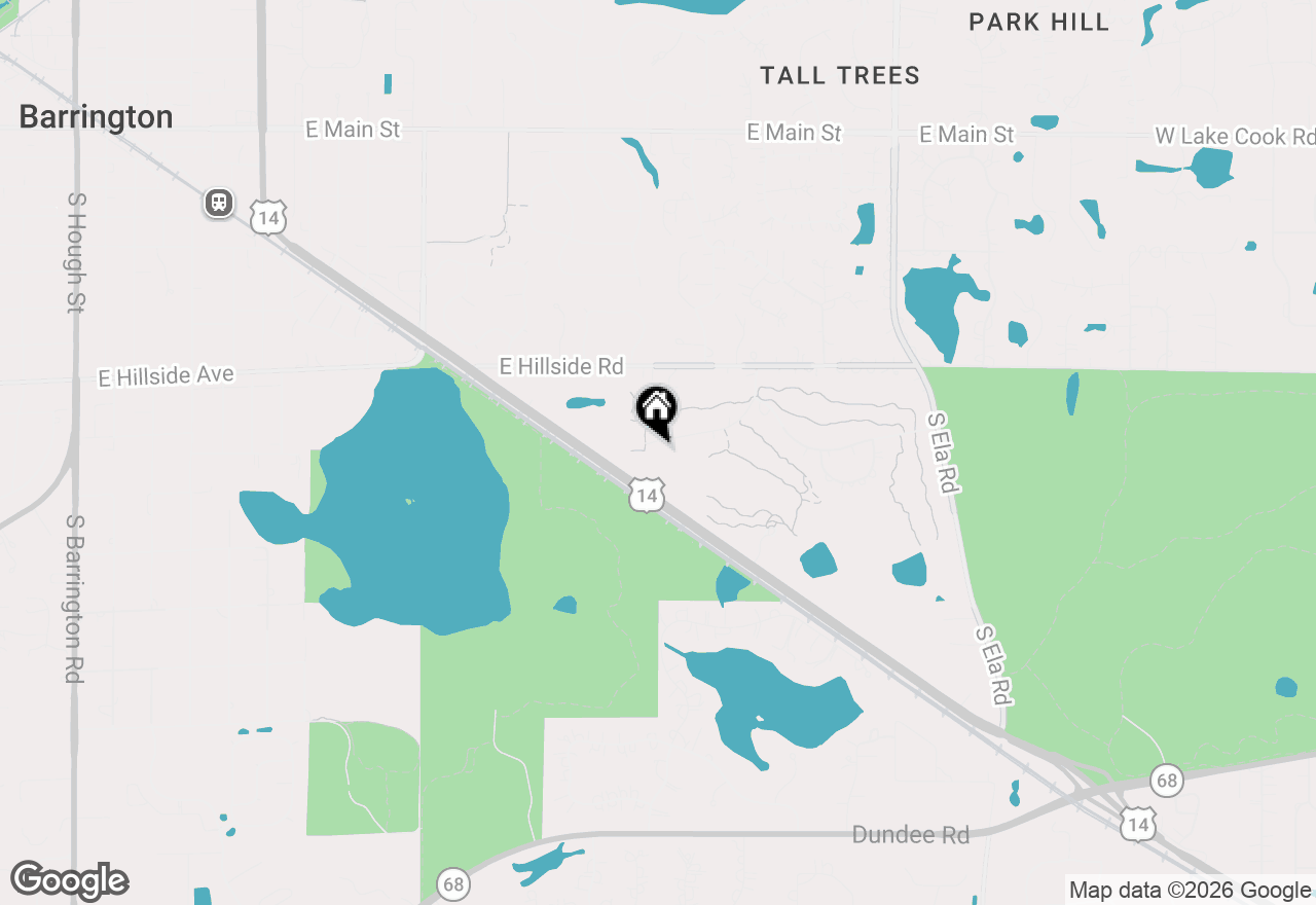 Map of 135 Hillcrest Court, Barrington, IL 60010