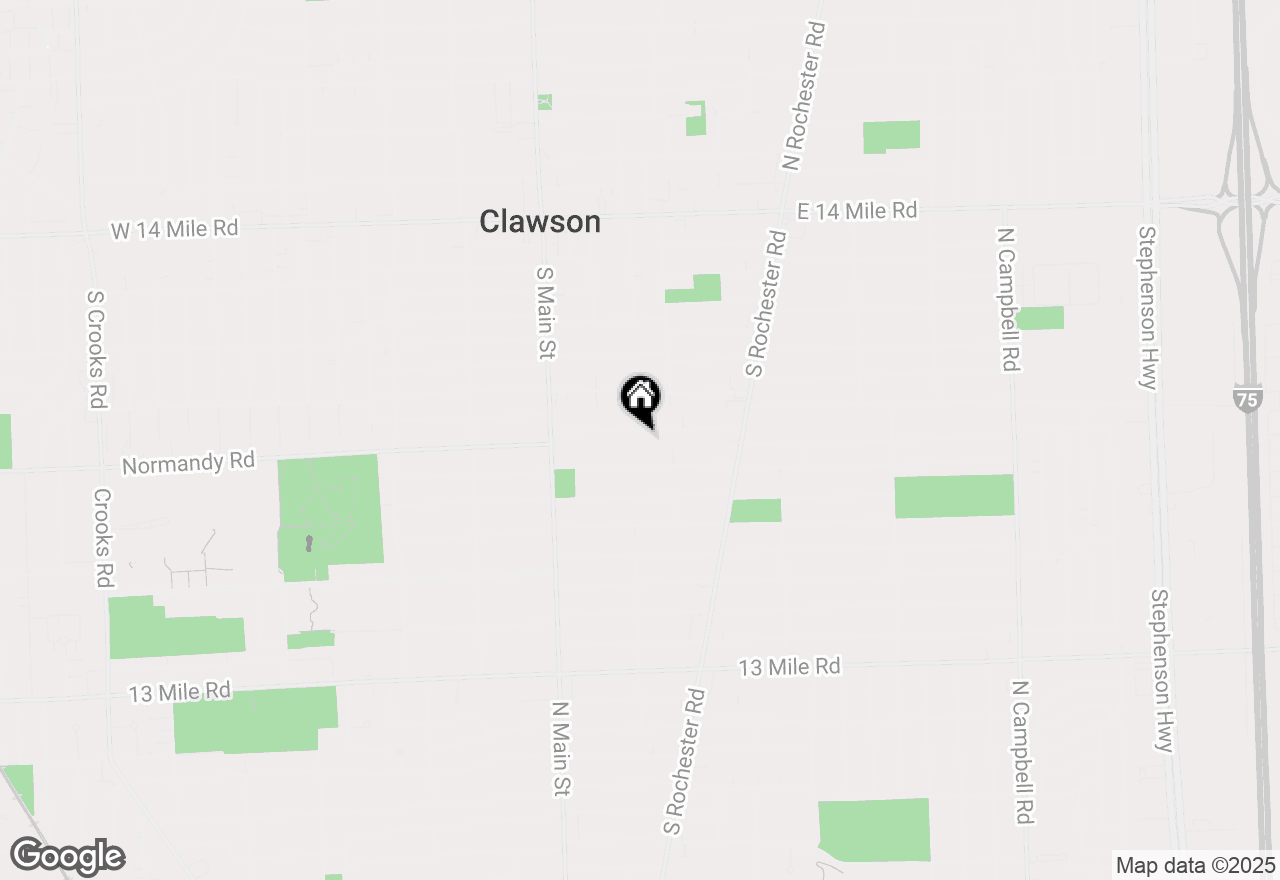 Map of 306 Woodside Road, Royal Oak, MI 48073