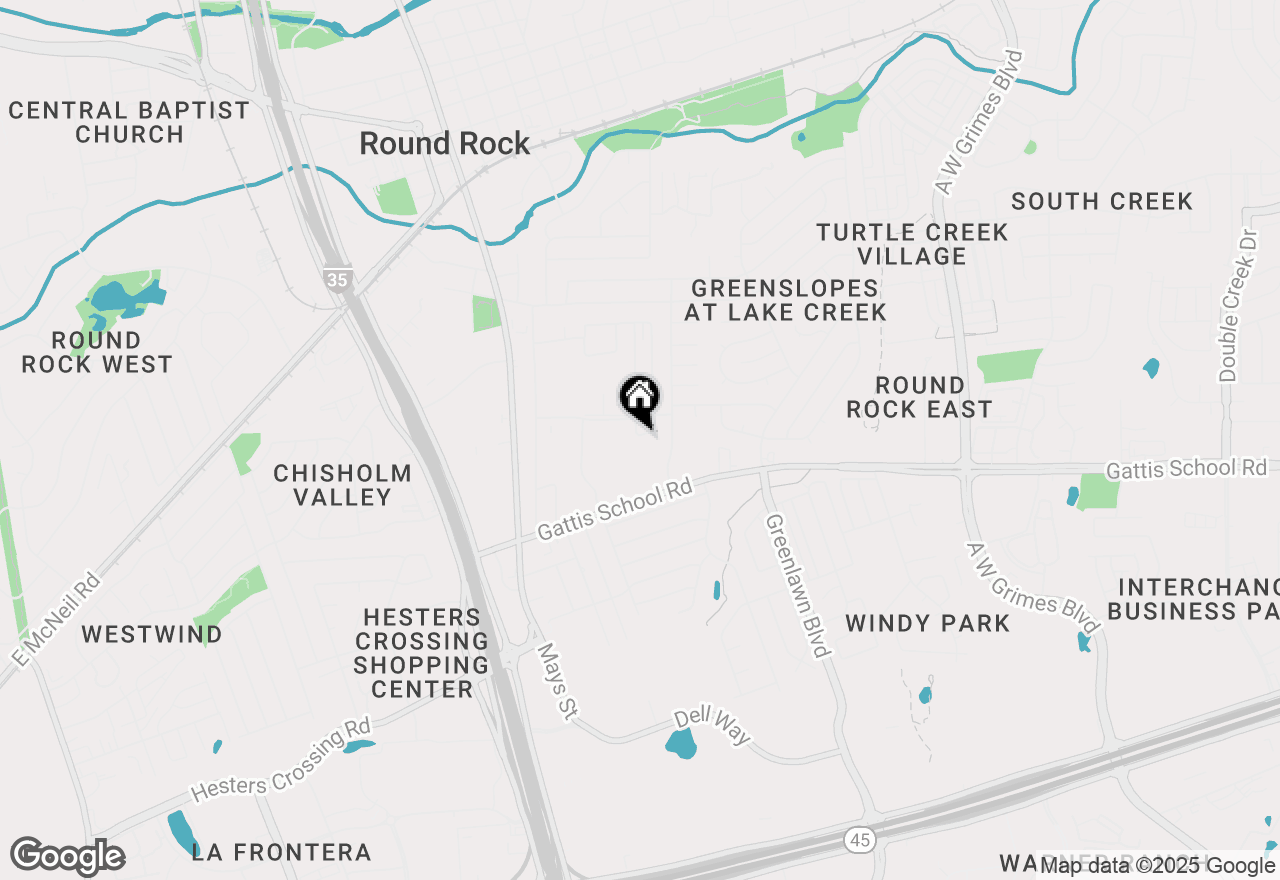 Map of 1416 Hyridge Cir, Round Rock, TX 78664