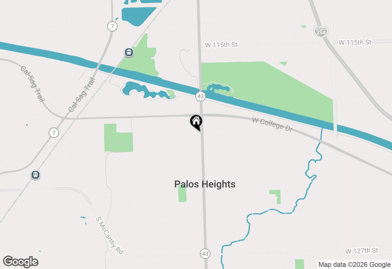 Map of 12001 S 72nd Court, Palos Heights, IL 60463