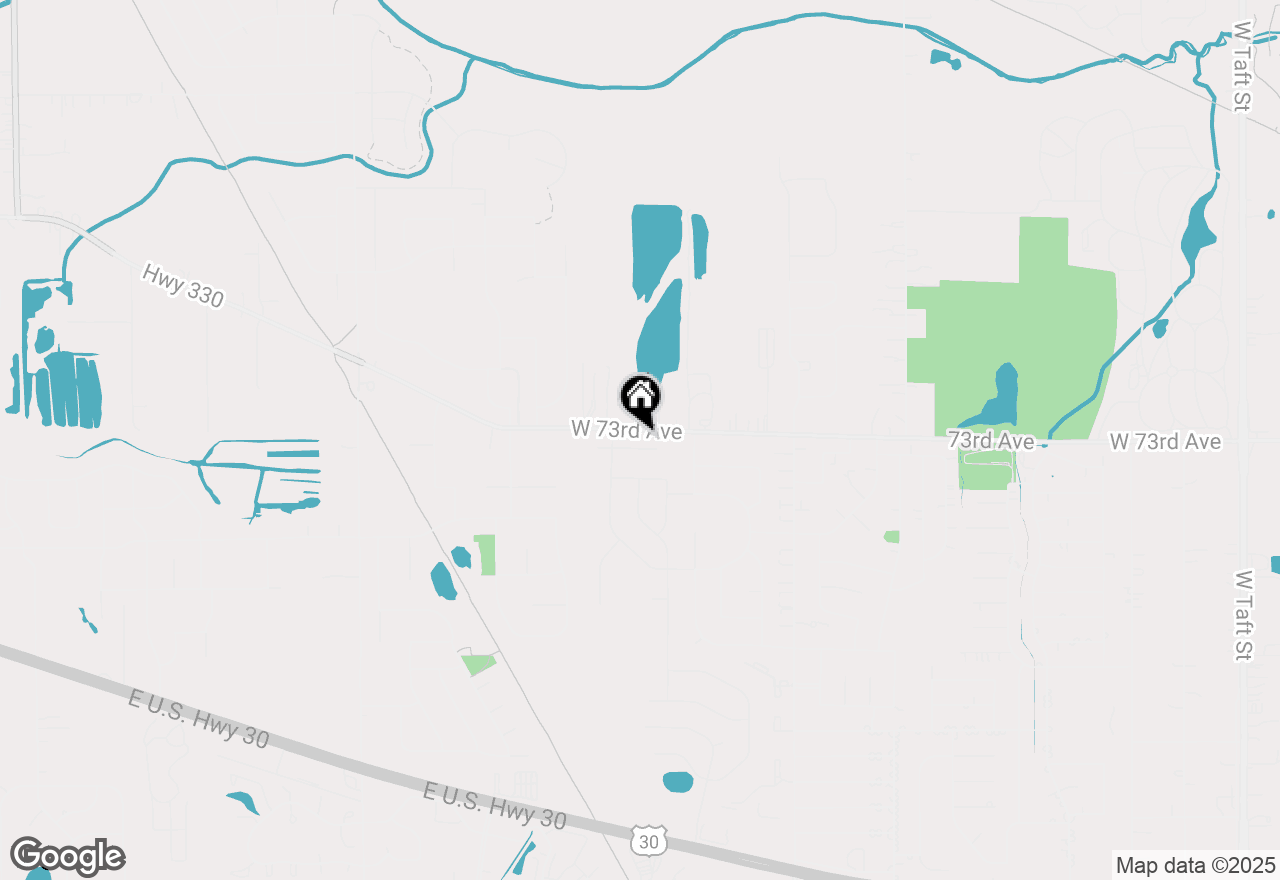 Map of 4480 W 73rd Court, Merrillville, IN 46410