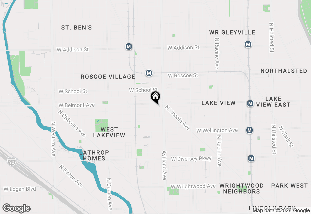 Map of 1635 W Belmont Avenue #320, Chicago, IL 60657