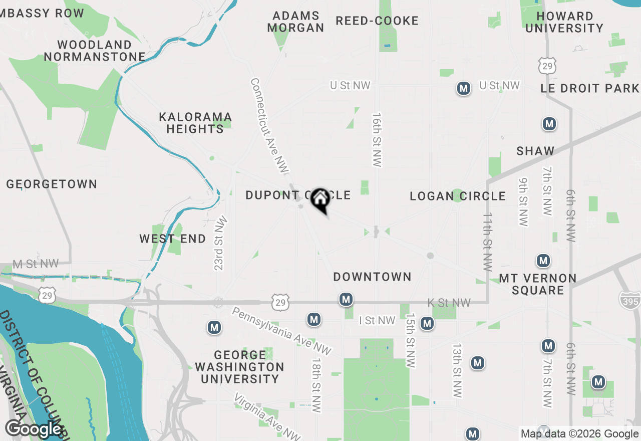 Map of 1325 18th Street Nw #703, Washington, DC 20036