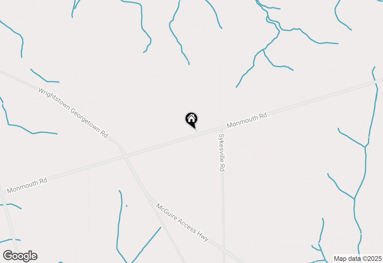 Map of 713 Monmouth Road, Chesterfield, NJ 08515