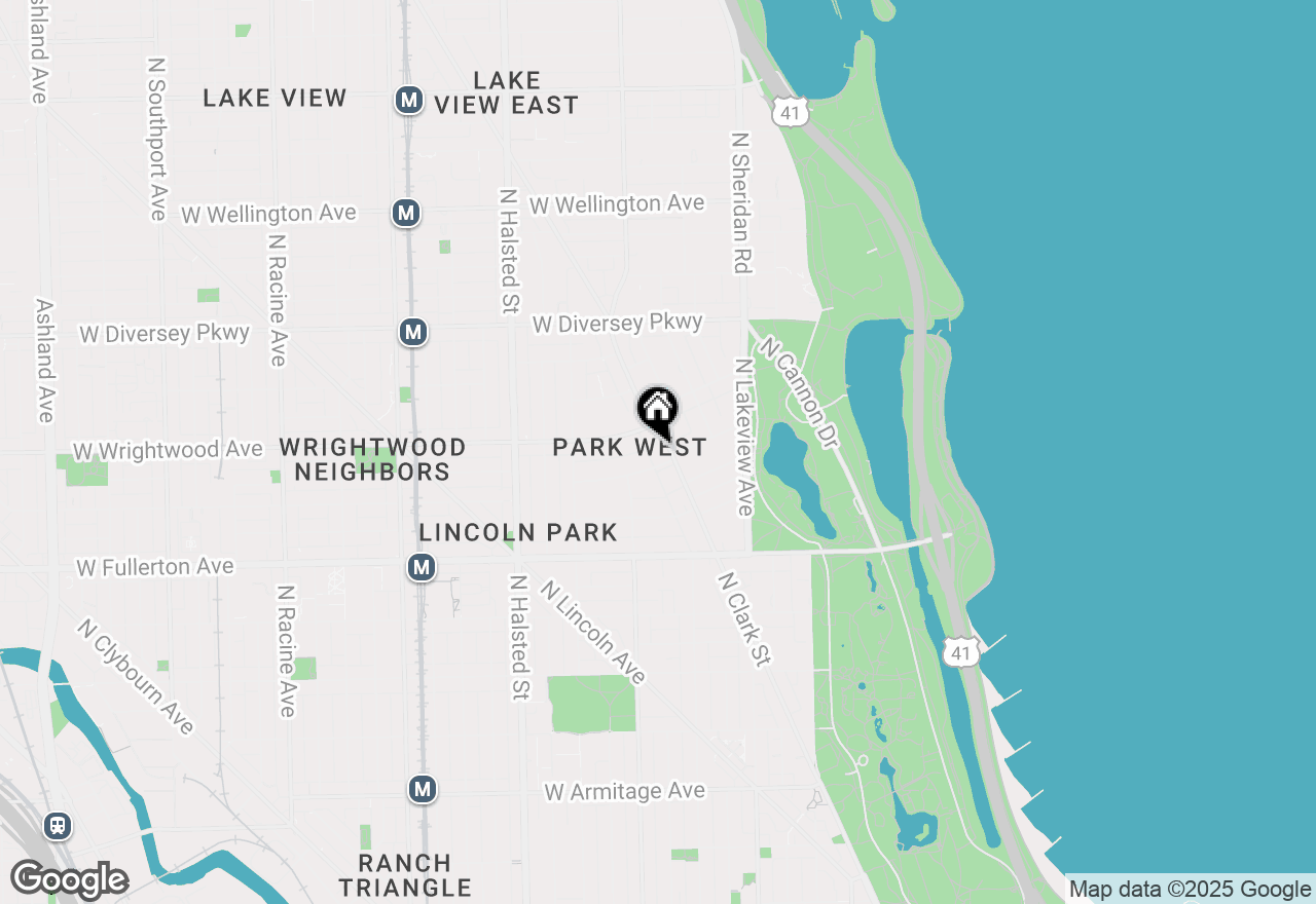 Map of 508 W Deming Place #2S, Chicago, IL 60614