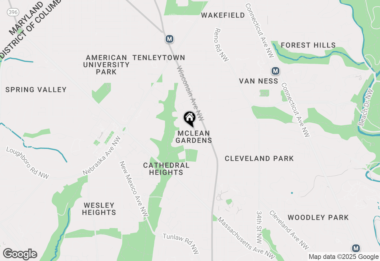 Map of 3620 38th Street Nw #B260, Washington, DC 20016