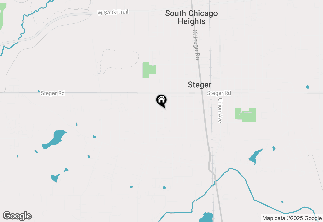 Map of 3502 Sangamon Street, Steger, IL 60475