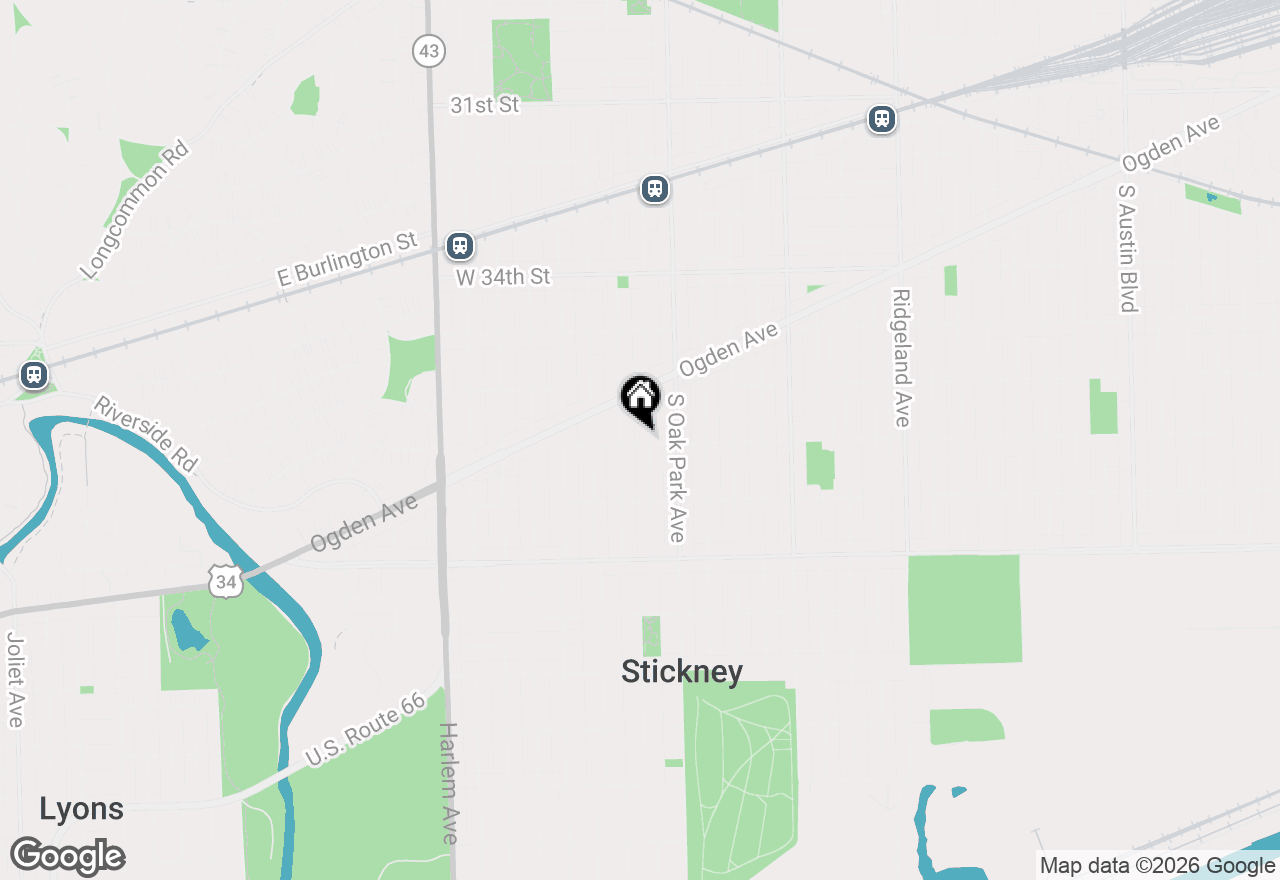 Map of 3648 Grove Avenue #GARDEN, Berwyn, IL 60402