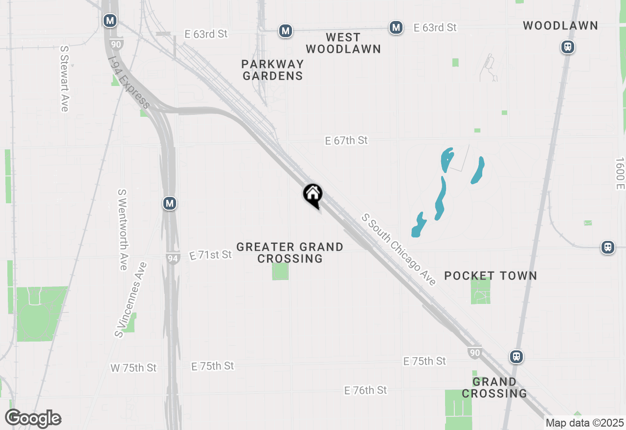 Map of 6948 S Eberhart Avenue, Chicago, IL 60637