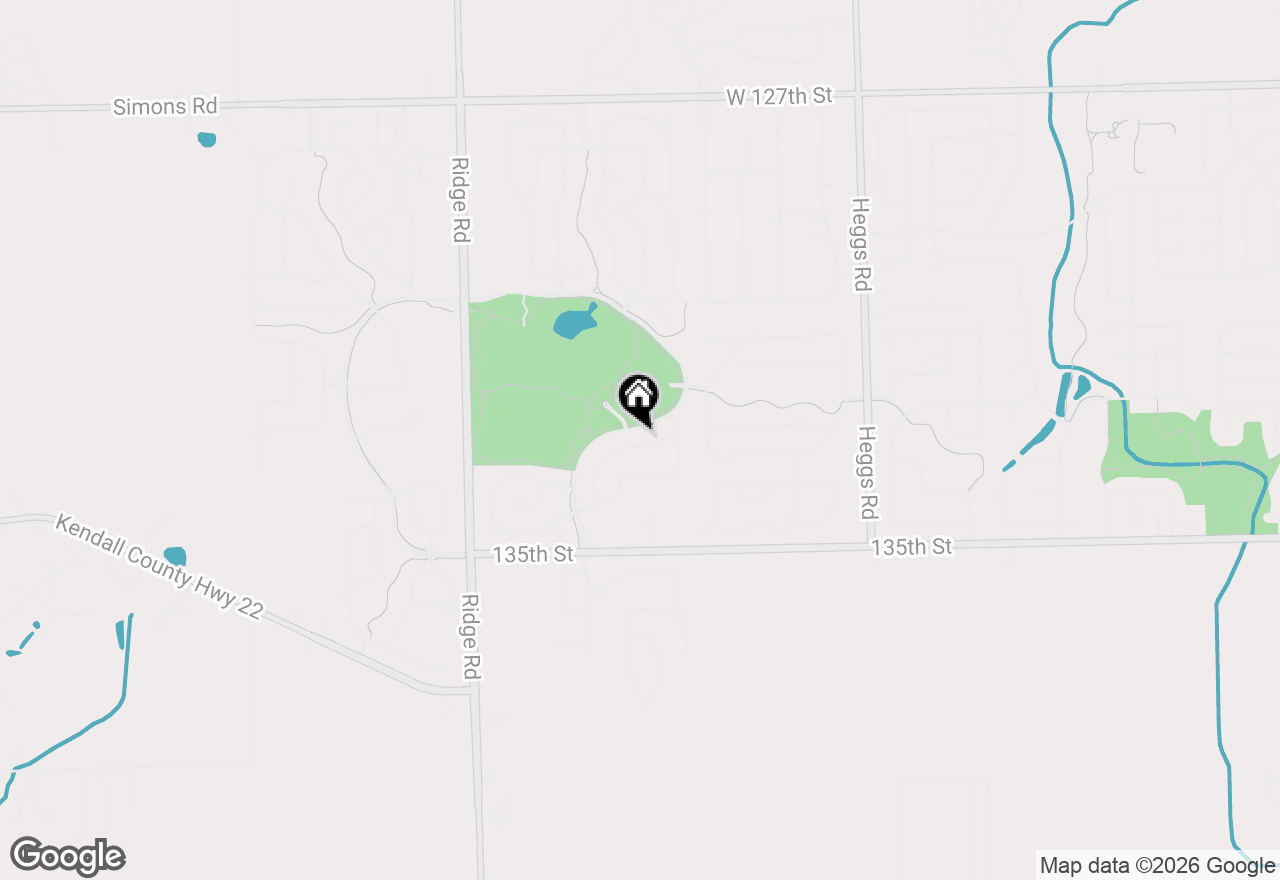 Map of 26428 Rustling Birch Way, Plainfield, IL 60585