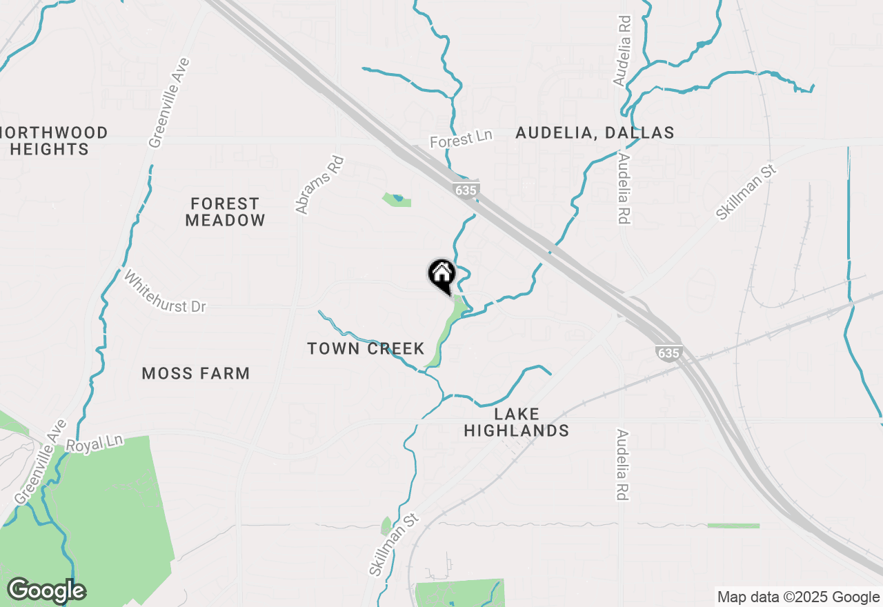 Map of 9110 Glen Springs Drive, Dallas, TX 75243