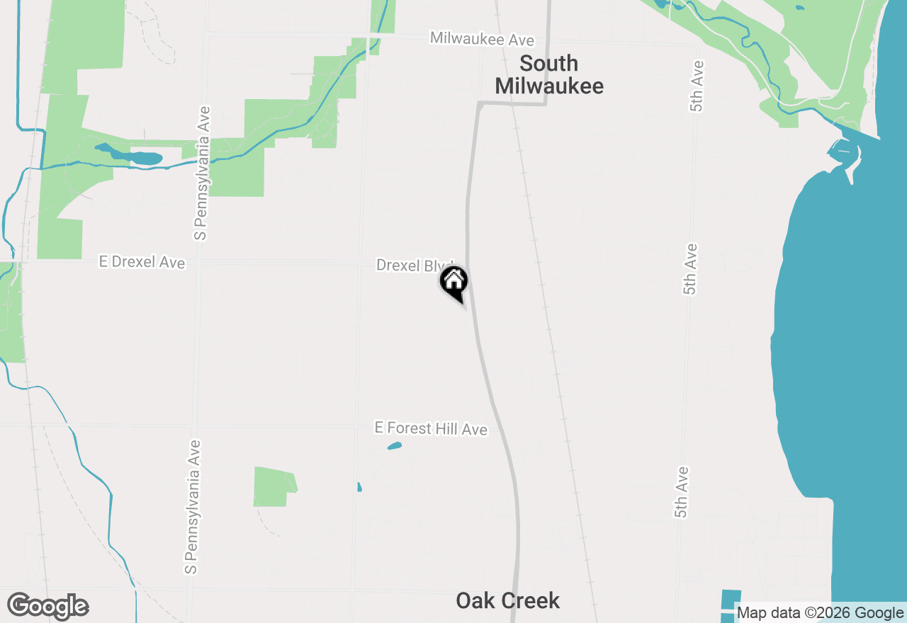 Map of 1217 Blake Ave, South Milwaukee, WI 53172