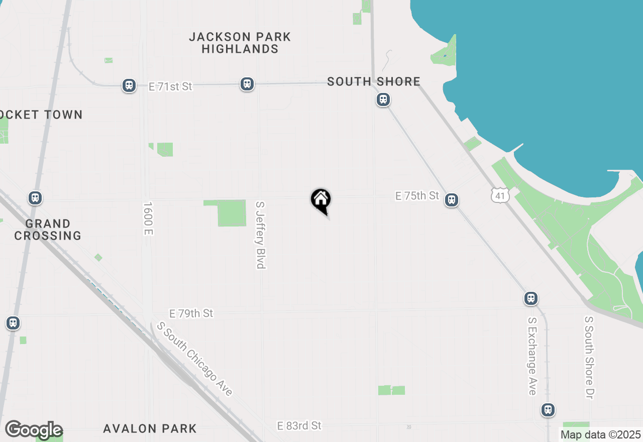 Map of 7553 S Paxton Avenue, Chicago, IL 60649