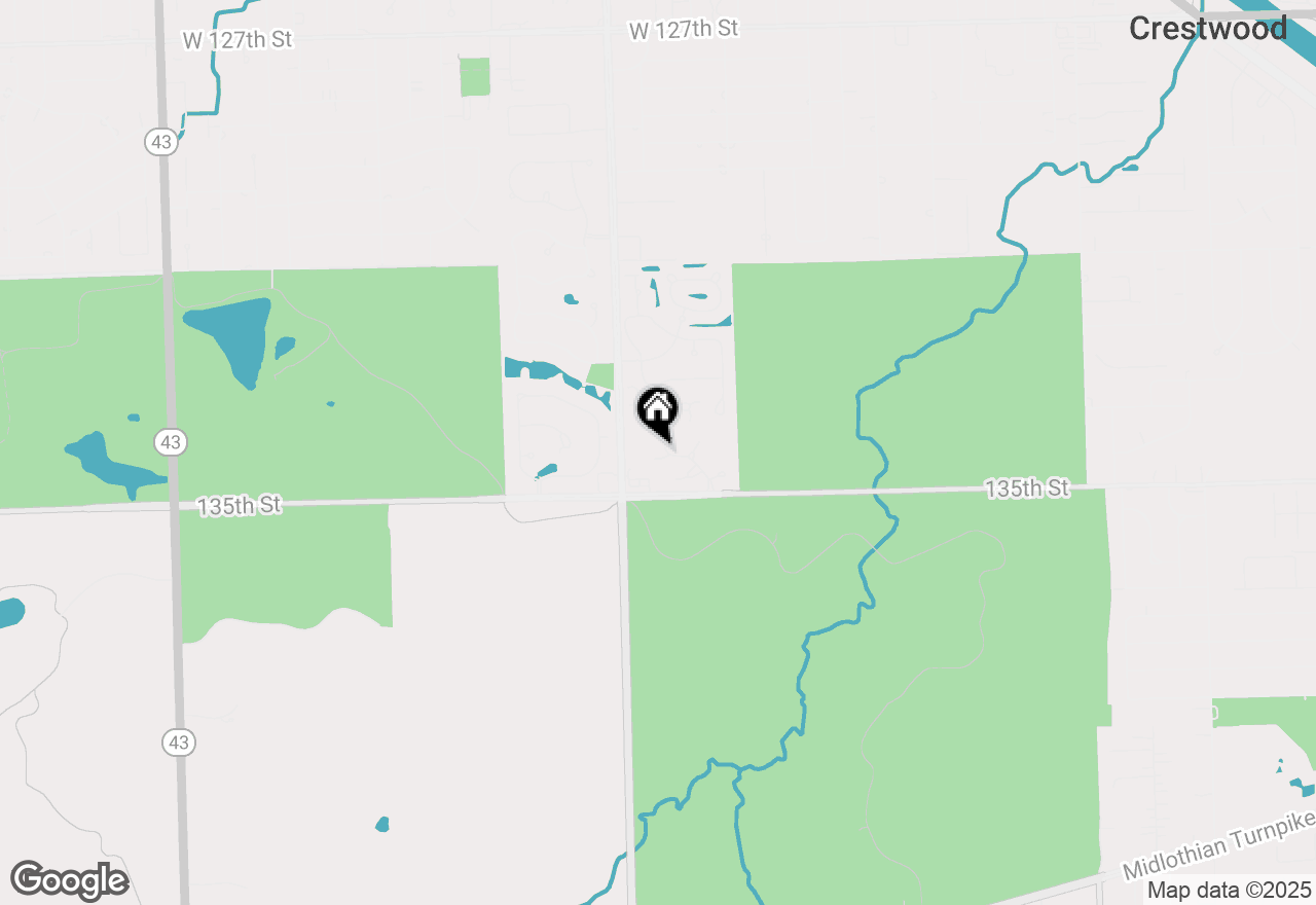 Map of 13354 Forest Ridge Drive, Palos Heights, IL 60463