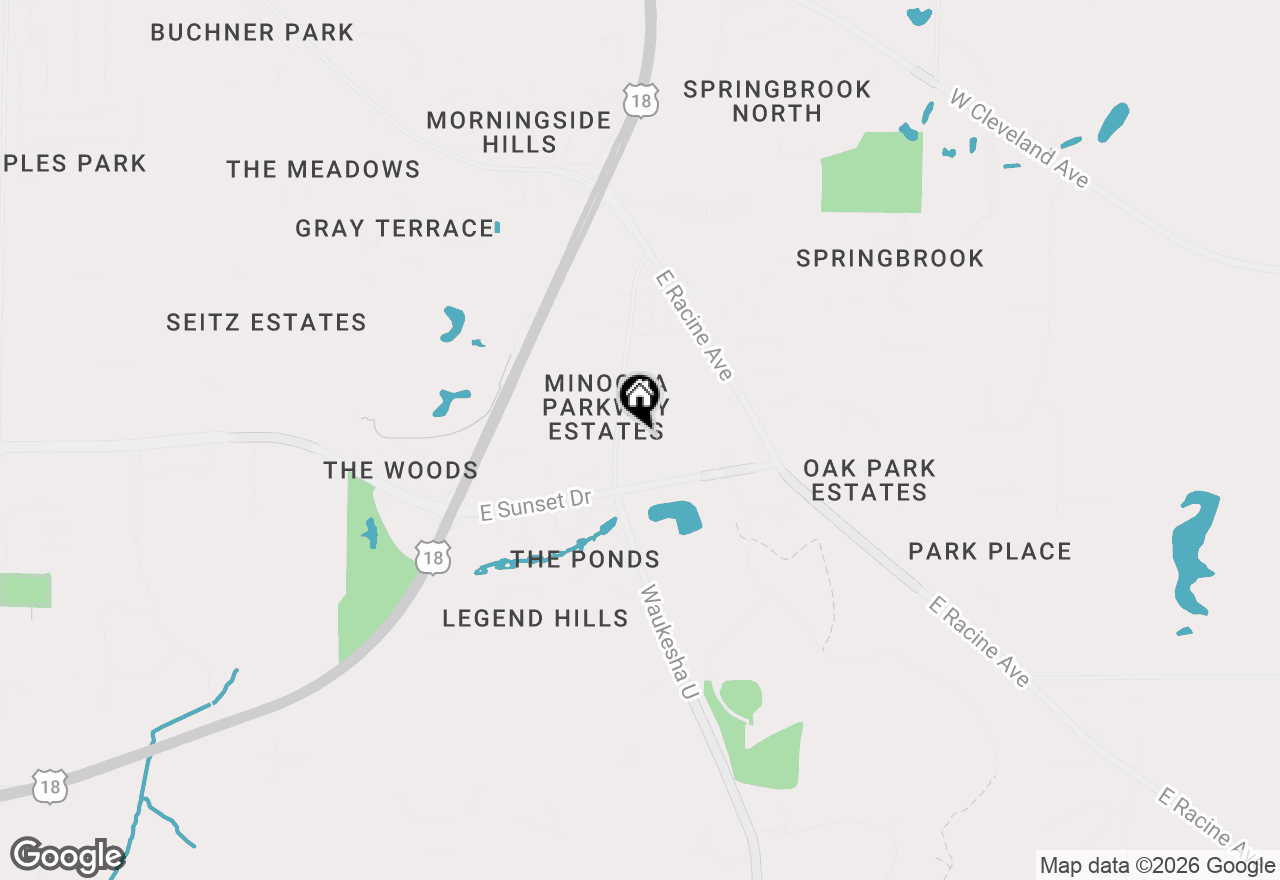 Map of 1708 Howlett Ln, Waukesha, WI 53186