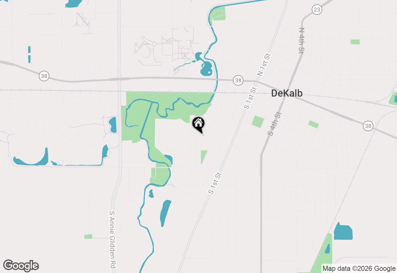 Map of 715 Ellwood Avenue, Dekalb, IL 60115