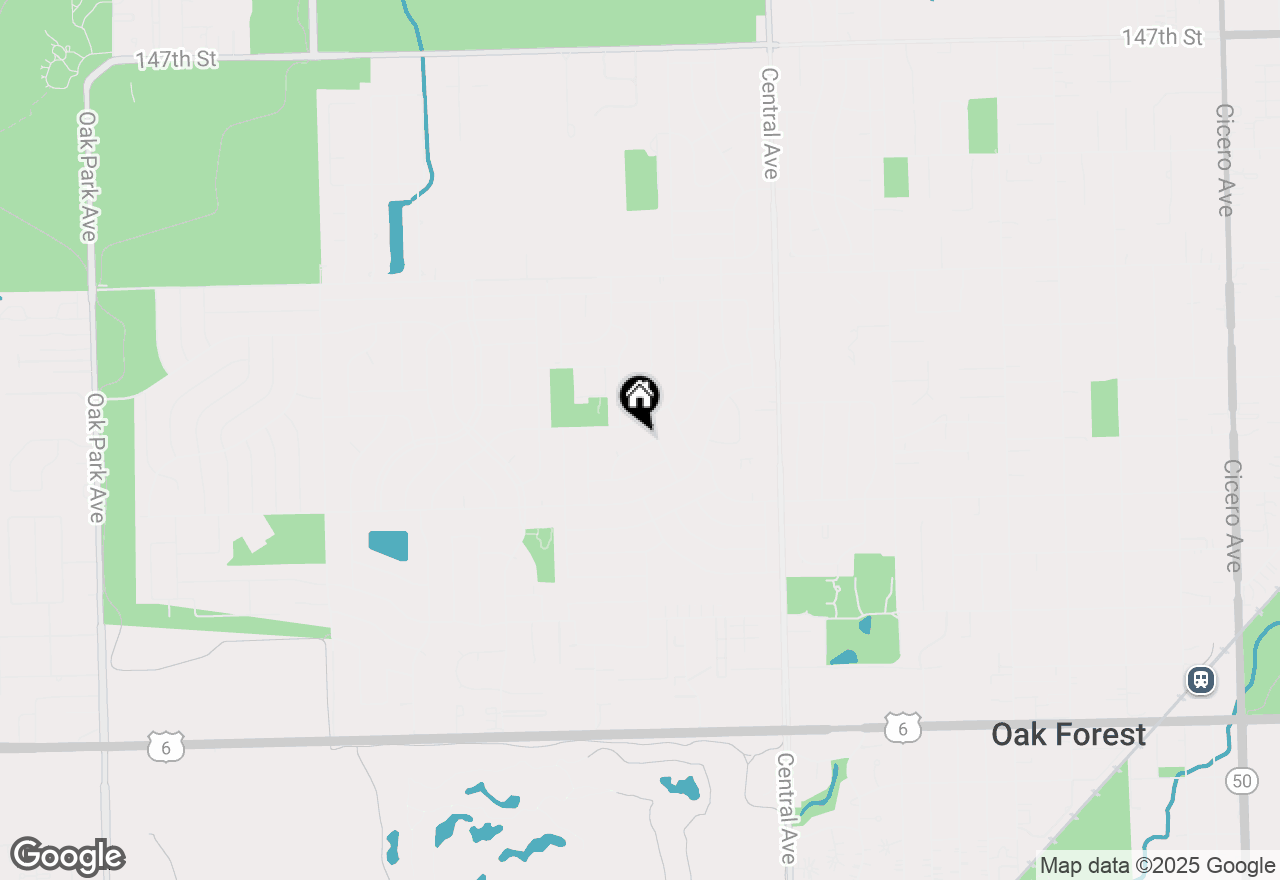 Map of 5830 Charles Lane, Oak Forest, IL 60452