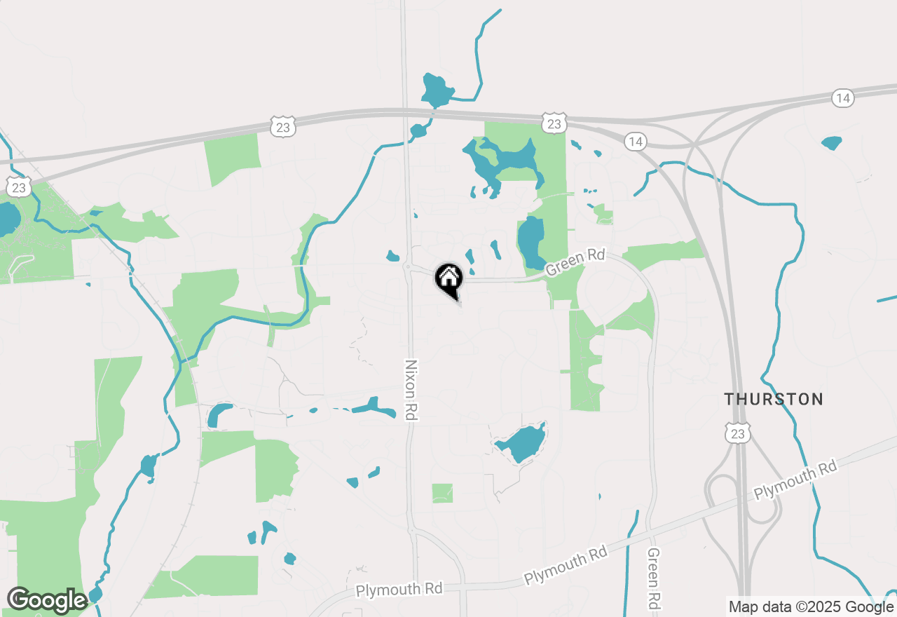 Map of 22 Haverhill Court, Ann Arbor, MI 48105