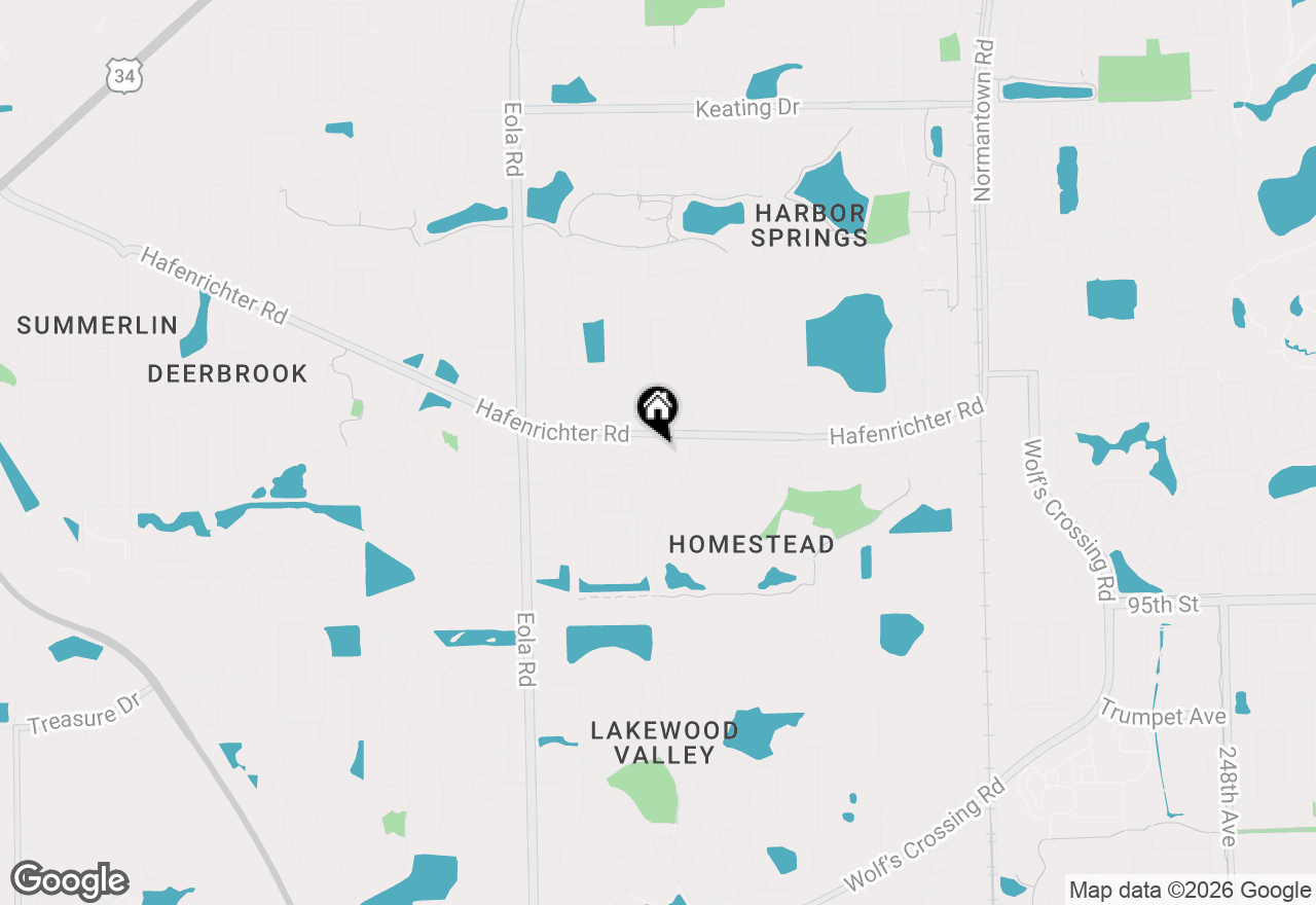 Map of 2233 Hillsboro Court, Aurora, IL 60503