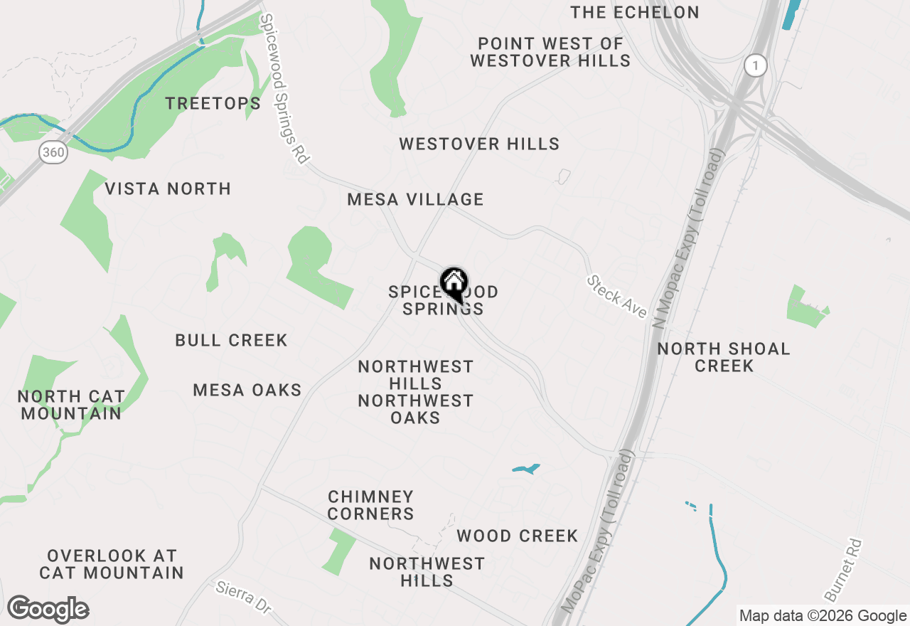 Map of 4111 Spicewood Springs Rd #1, Austin, TX 78759