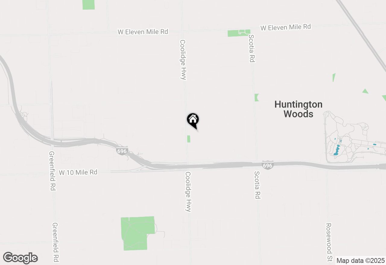 Map of 13356 Balfour Avenue, Huntington Woods, MI 48070