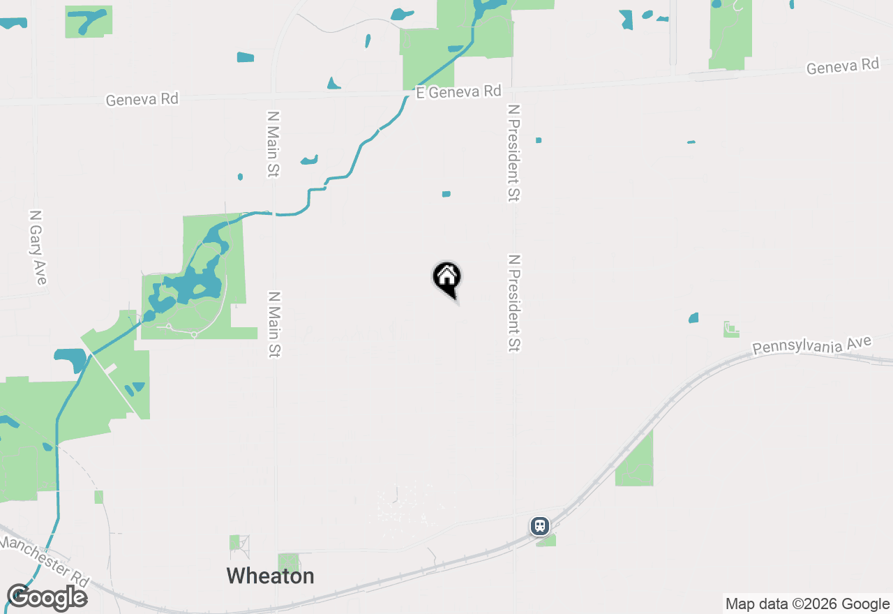 Map of 608 Cadillac Drive, Wheaton, IL 60187
