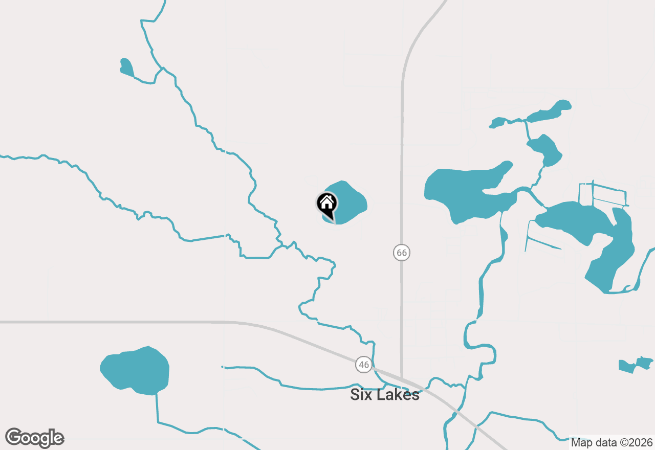 Map of 761 S Coolidge Drive, Six Lakes, MI 48886