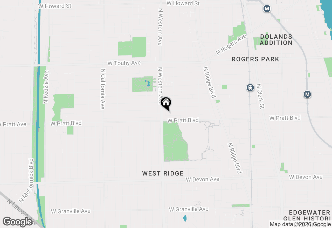 Map of 2333 W Farwell Avenue #3S, Chicago, IL 60645