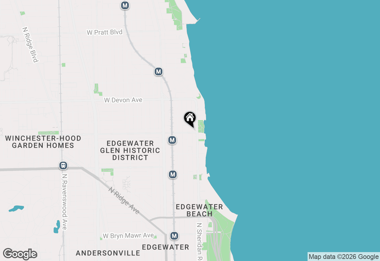 Map of 6201 N Kenmore Avenue #404, Chicago, IL 60660