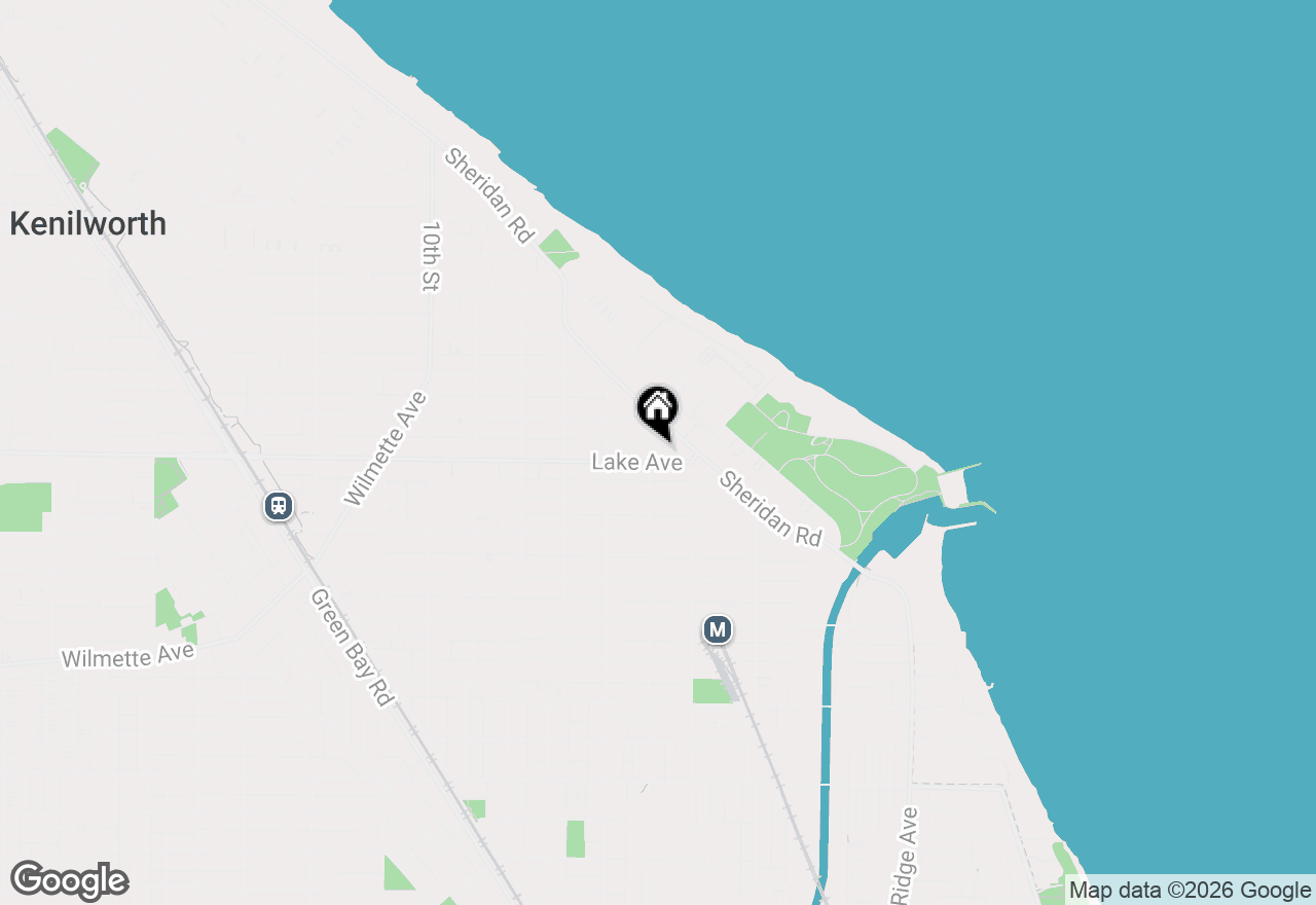 Map of 436 Lake Avenue, Wilmette, IL 60091