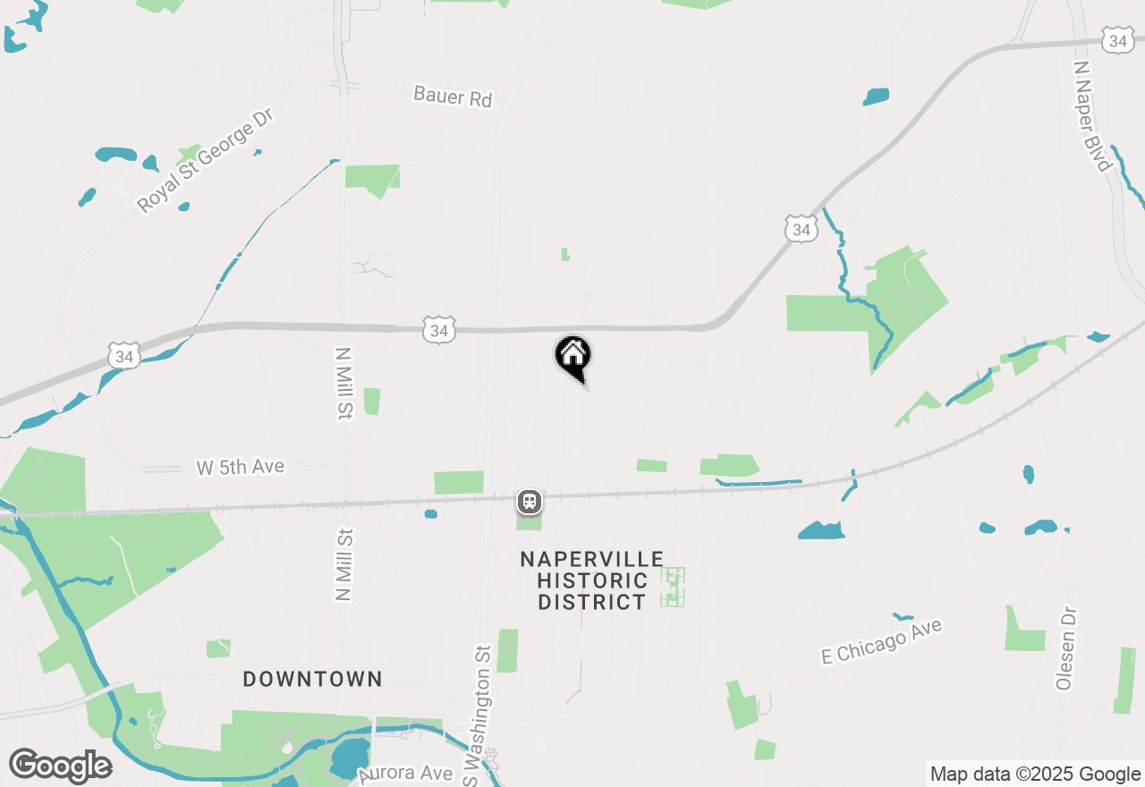 Map of 715-717 N Brainard Street, Naperville, IL 60563