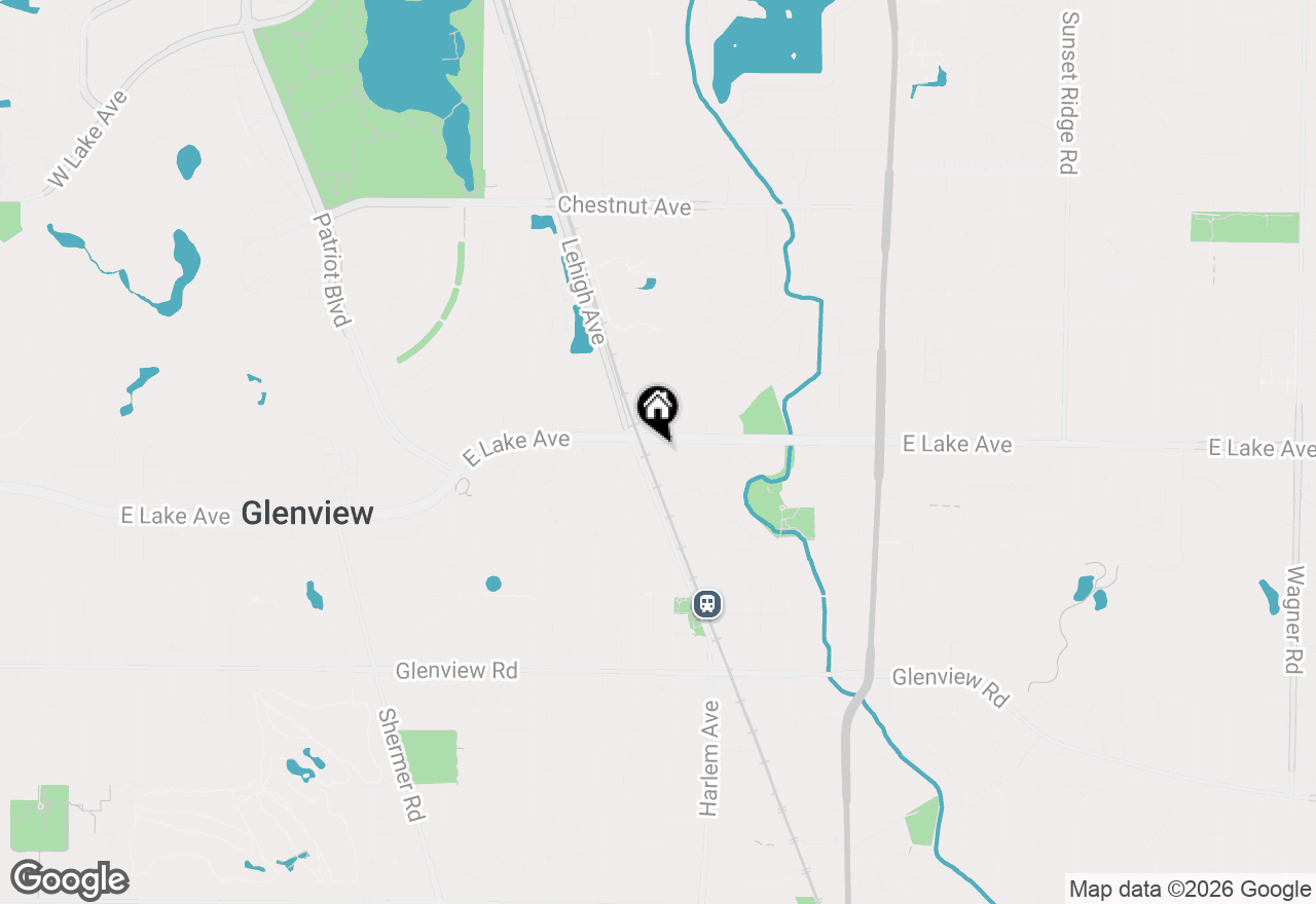 Map of 1332 Greenwillow Lane #3, Glenview, IL 60025