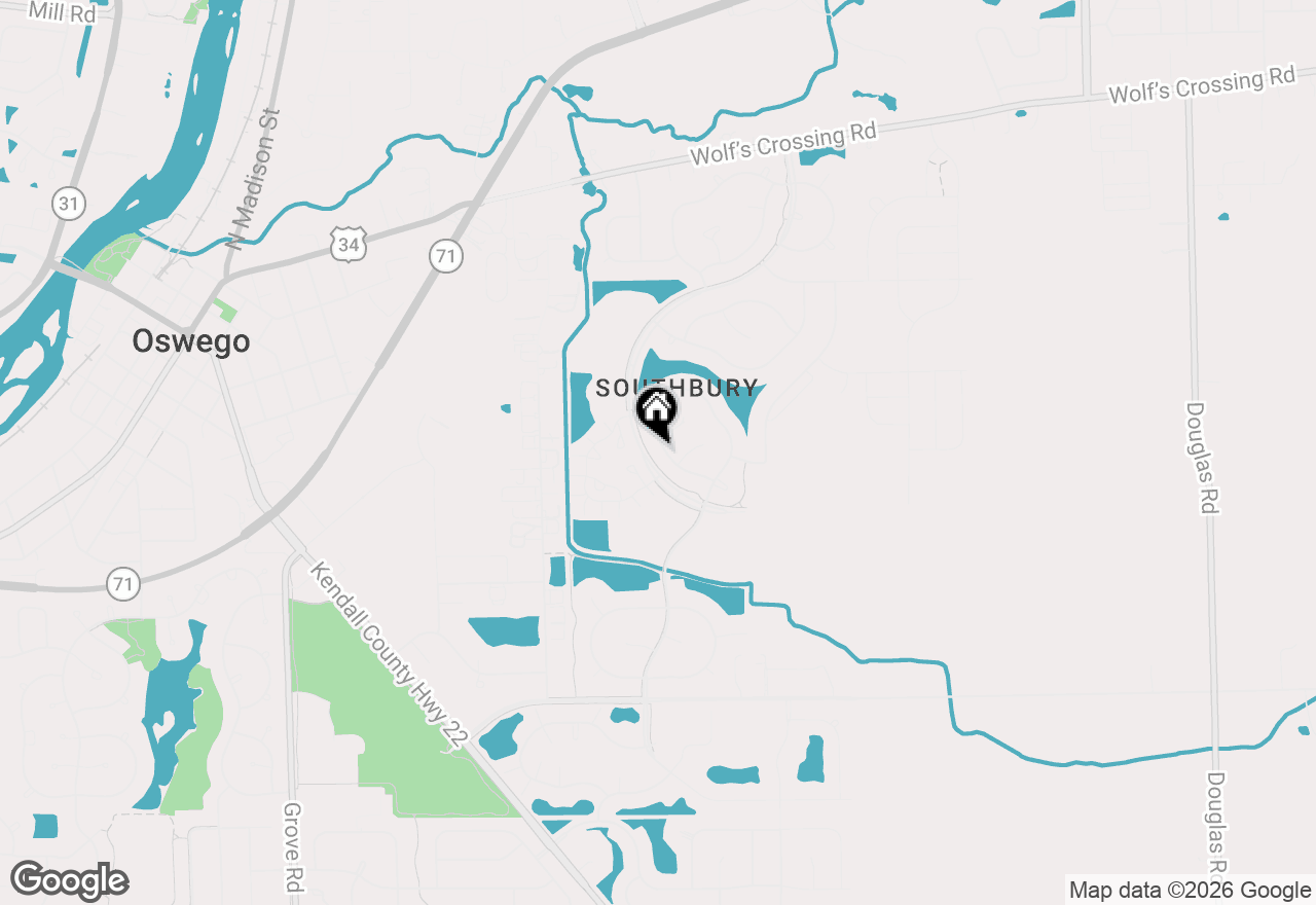 Map of 819 Canton Drive, Oswego, IL 60543