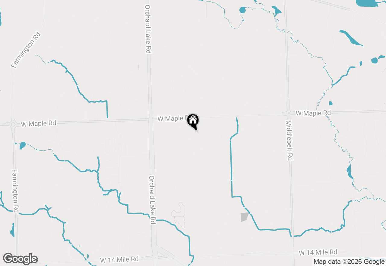 Map of 6639 Tamerlane Drive, West Bloomfield, MI 48322