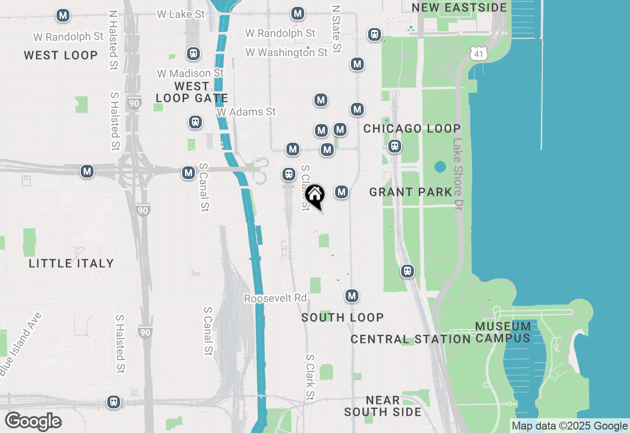 Map of 780 S Federal Street #1207, Chicago, IL 60605