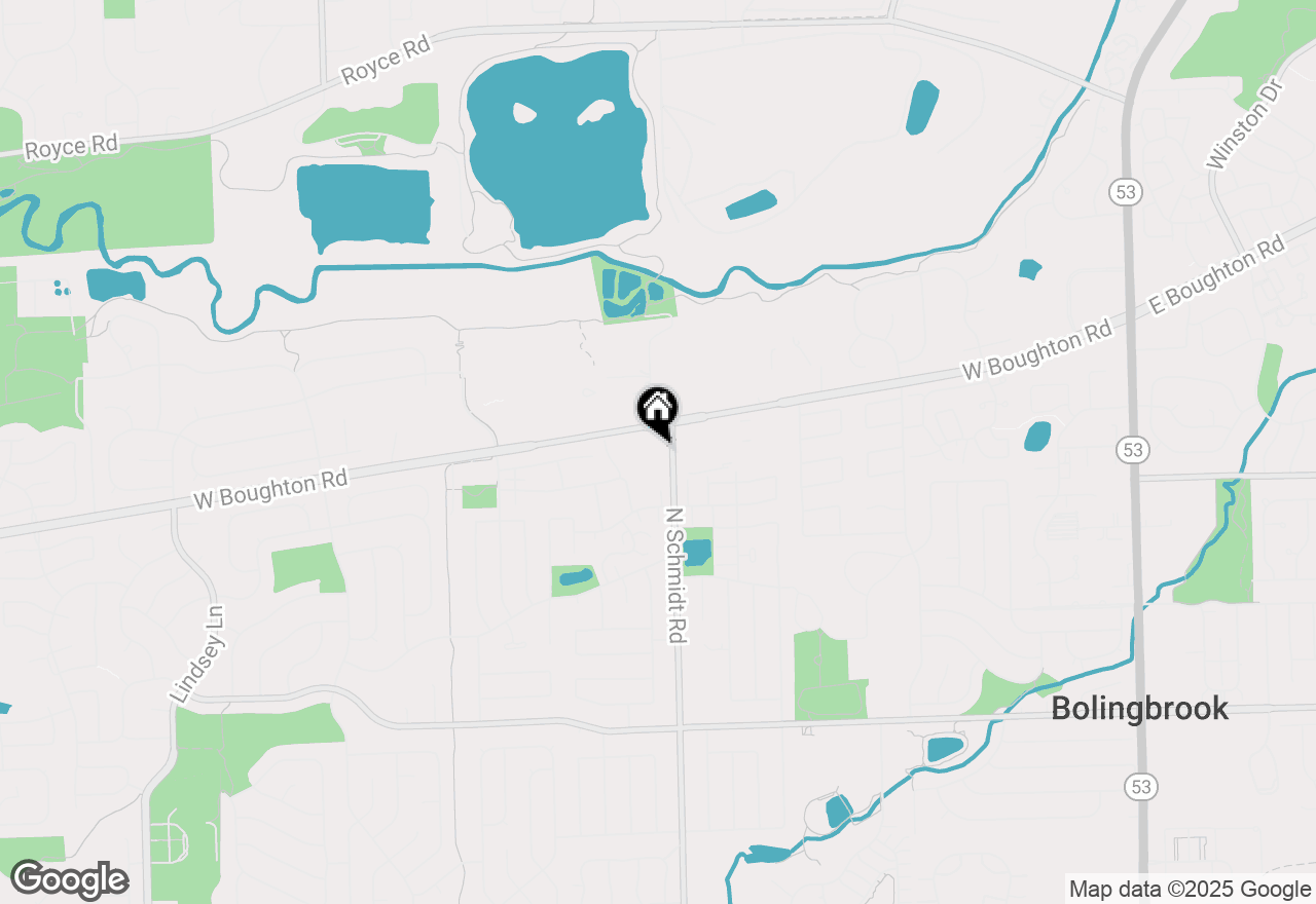 Map of 349 N Schmidt Road, Bolingbrook, IL 60440