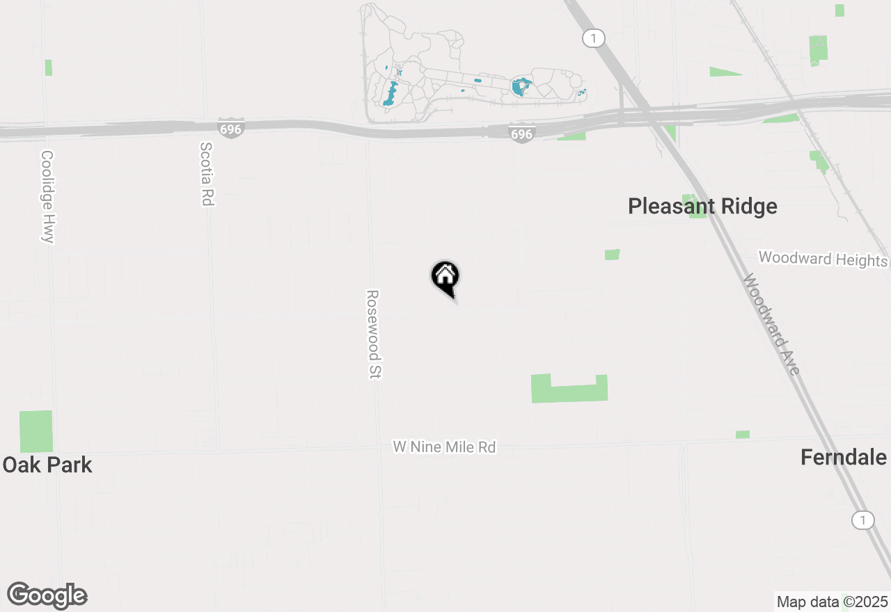 Map of 8520 Oak Park Boulevard, Oak Park, MI 48237