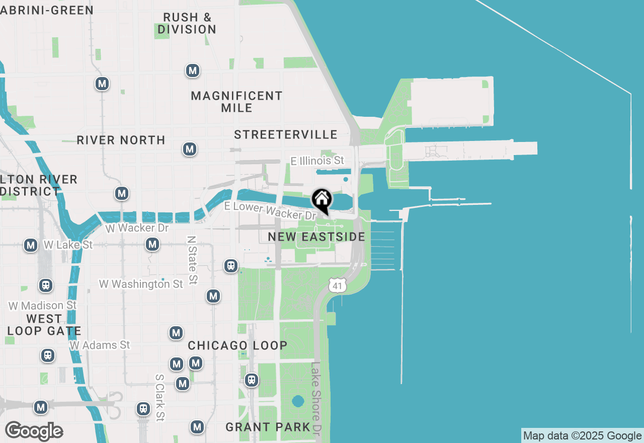 Map of 420 E Waterside Drive #2202, Chicago, IL 60601