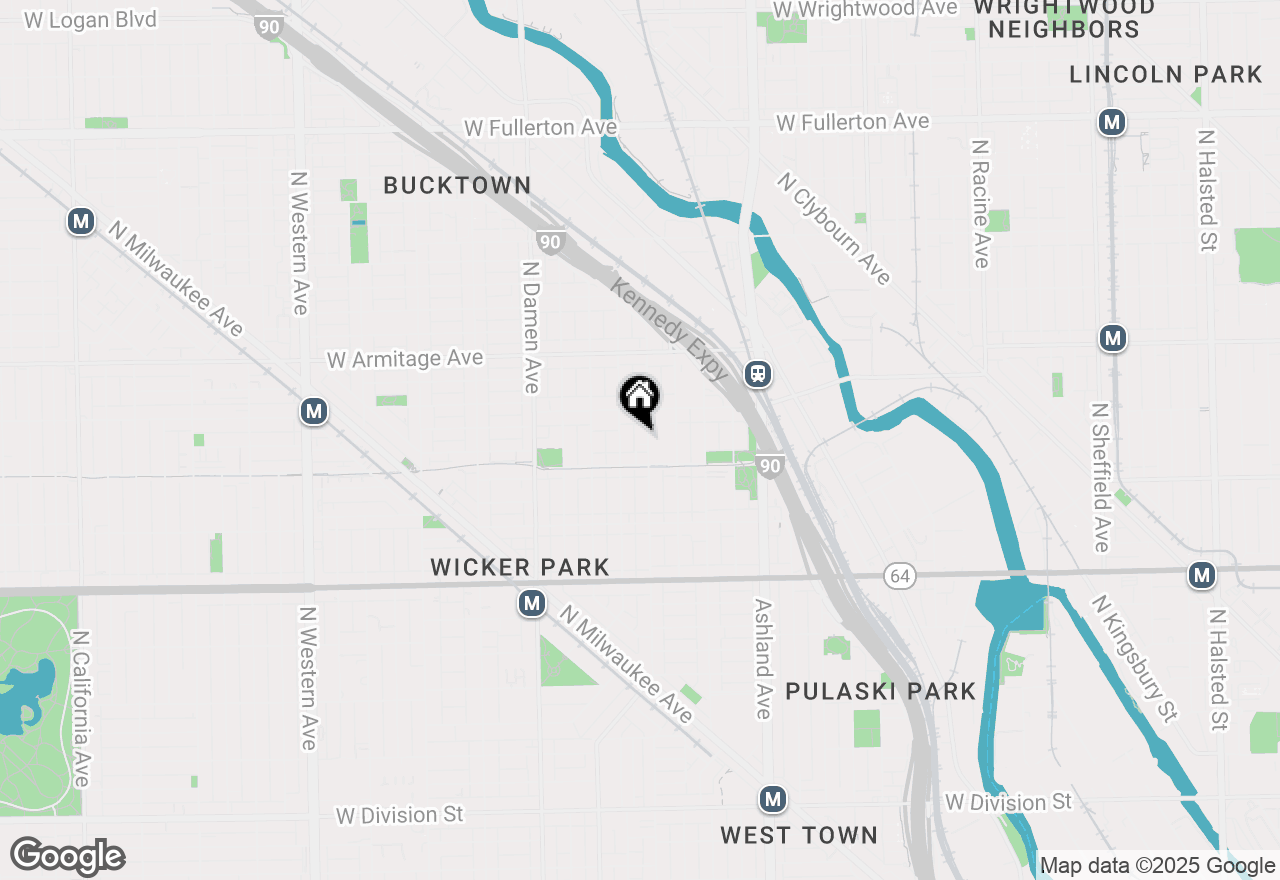 Map of 1826 N Wood Street #CHSE-1, Chicago, IL 60622