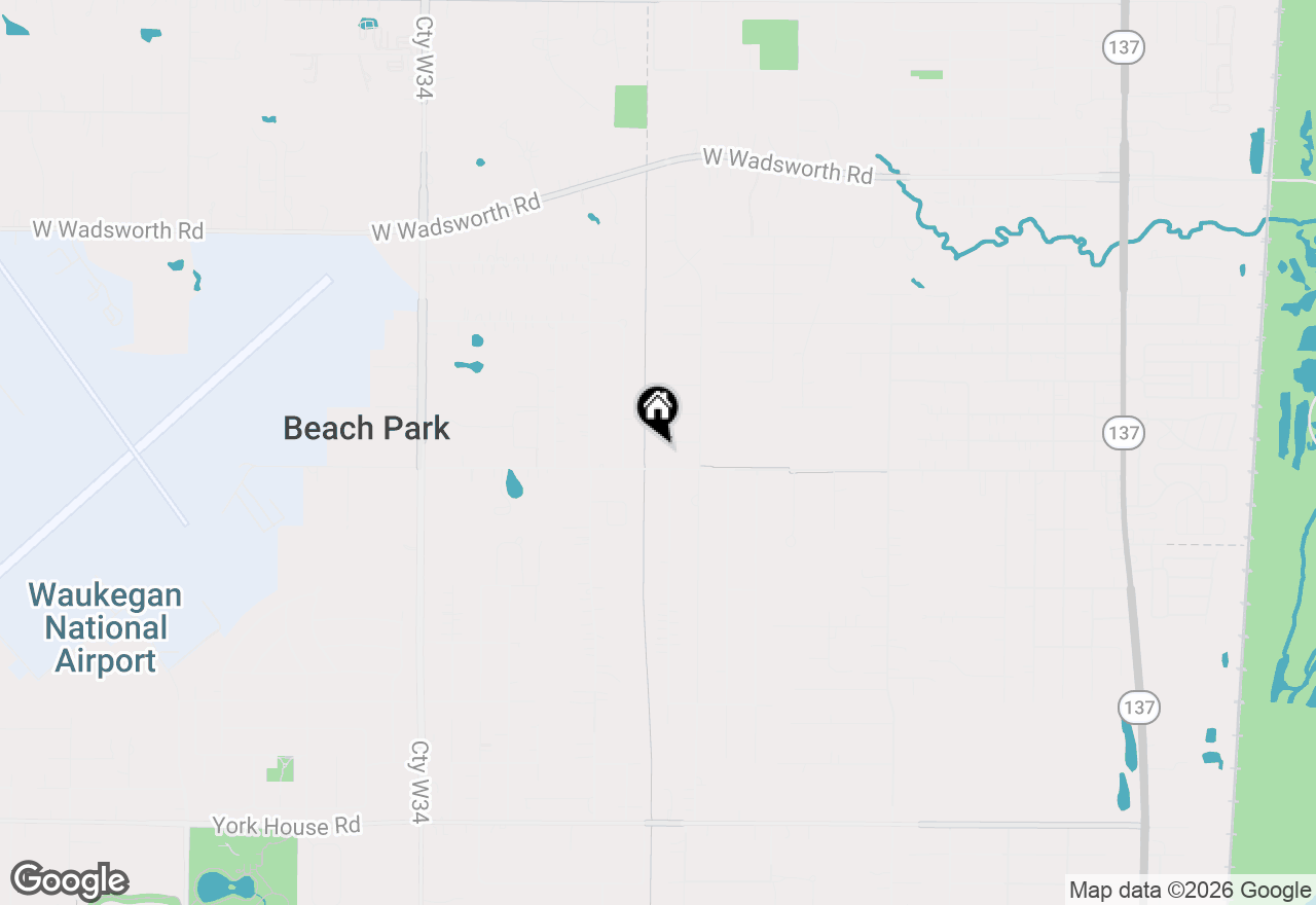 Map of 1133 Tewes Lane, Beach Park, IL 60099