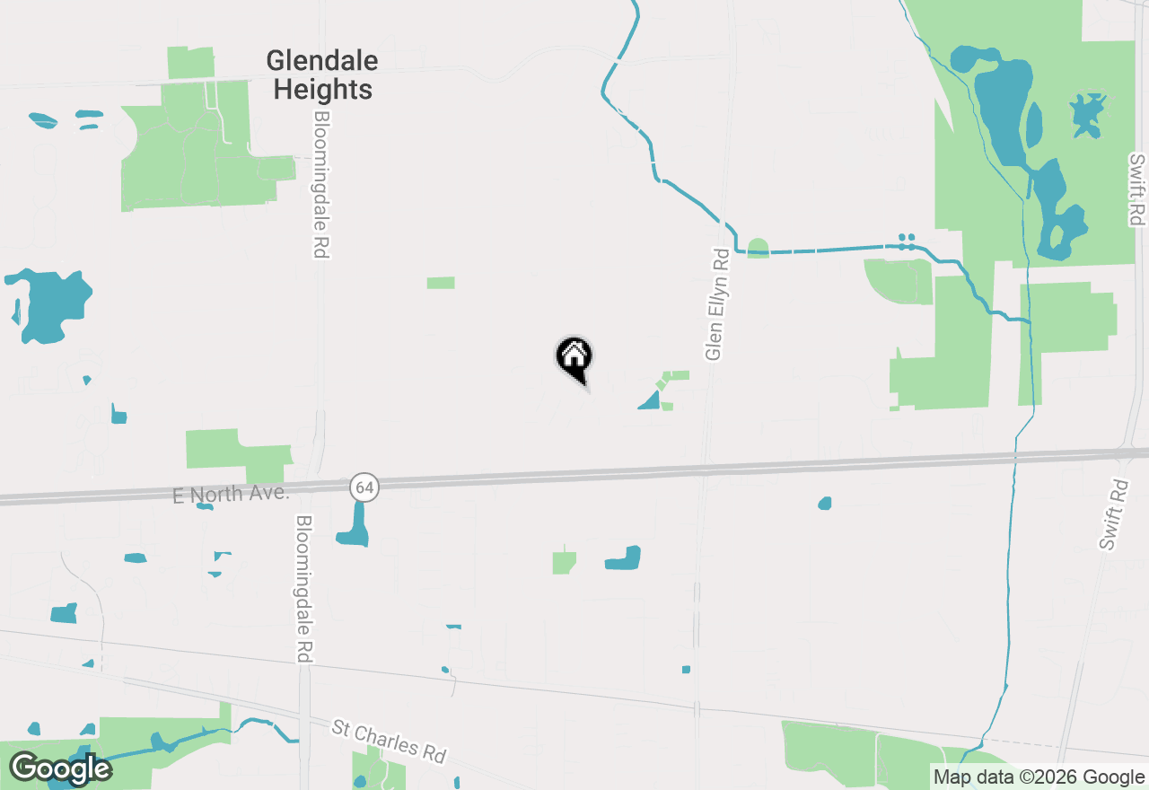 Map of 1277 Prairie Avenue #C, Glendale Heights, IL 60139