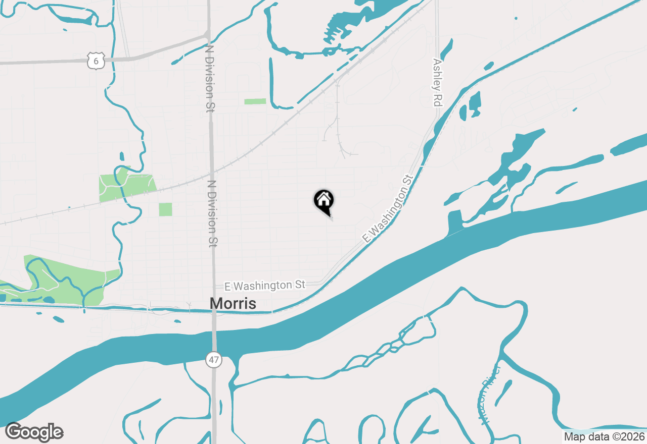 Map of 602 East Street, Morris, IL 60450