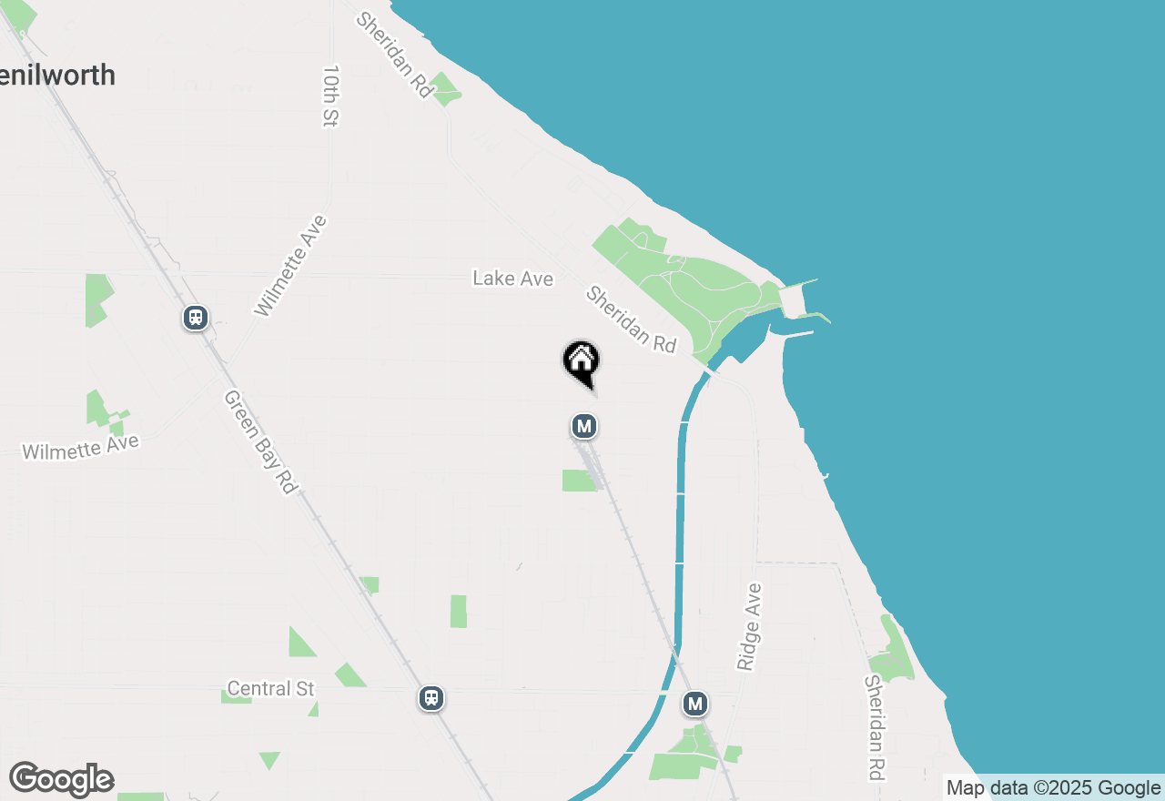 Map of 337 Greenleaf Avenue #C, Wilmette, IL 60091