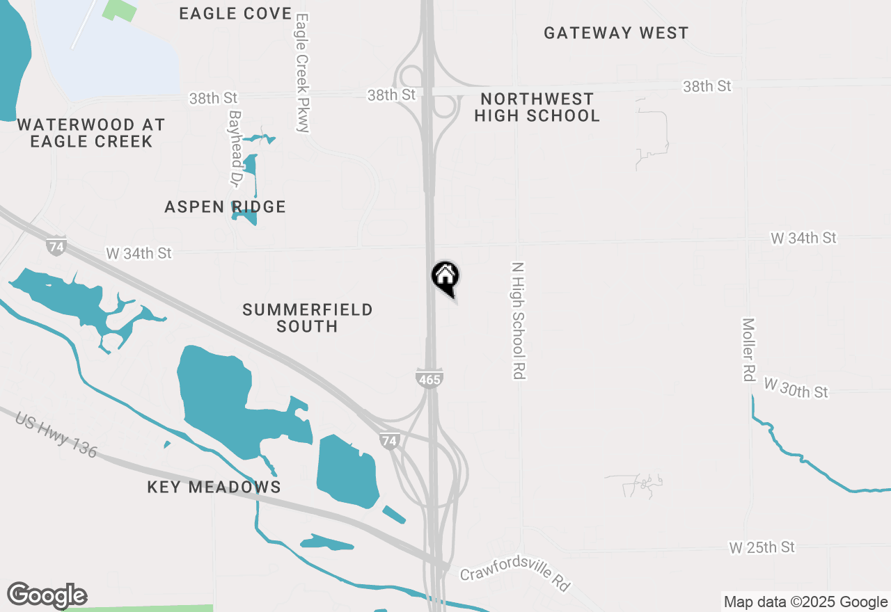 Map of 3248 Lupine Drive, Indianapolis, IN 46224