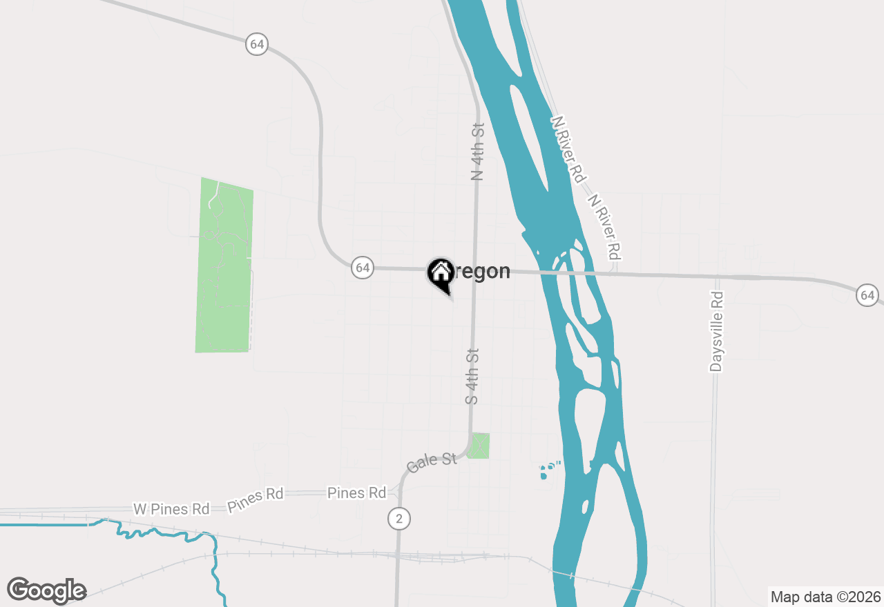 Map of 505 Jefferson Street, Oregon, IL 61061